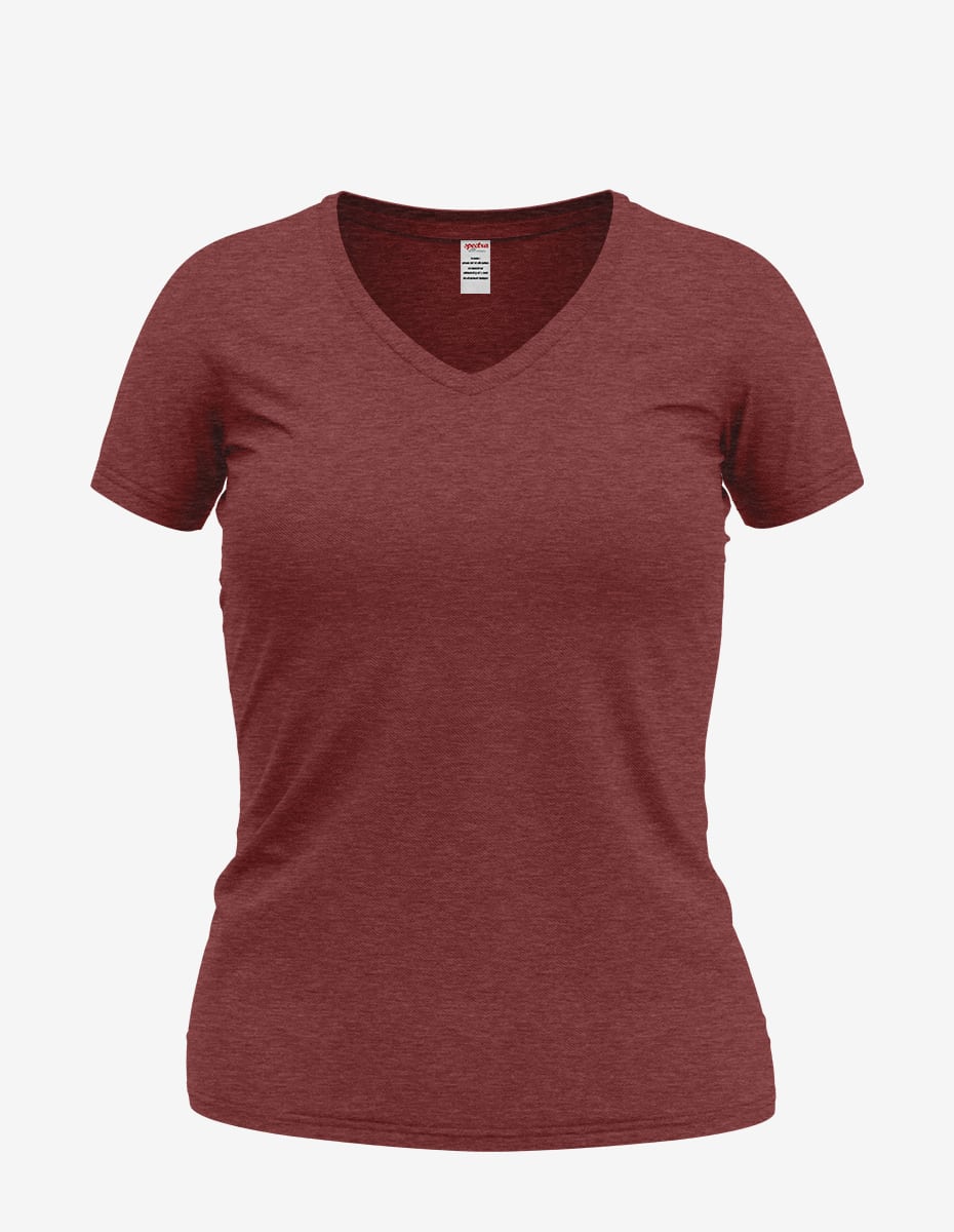 Wonder V-Neck Tee – Women's Soft Cotton Short Sleeve Top