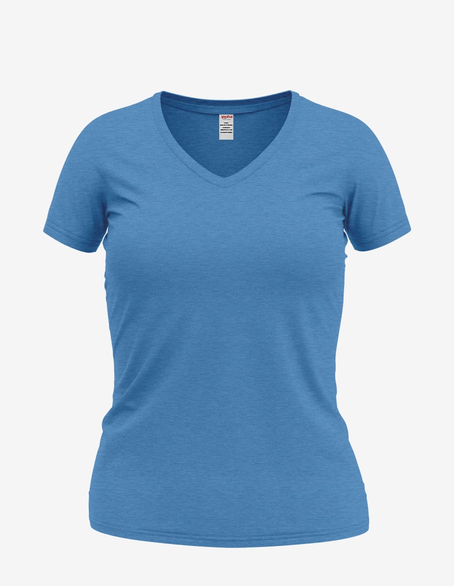 Wonder V-Neck Tee – Women's Soft Cotton Short Sleeve Top
