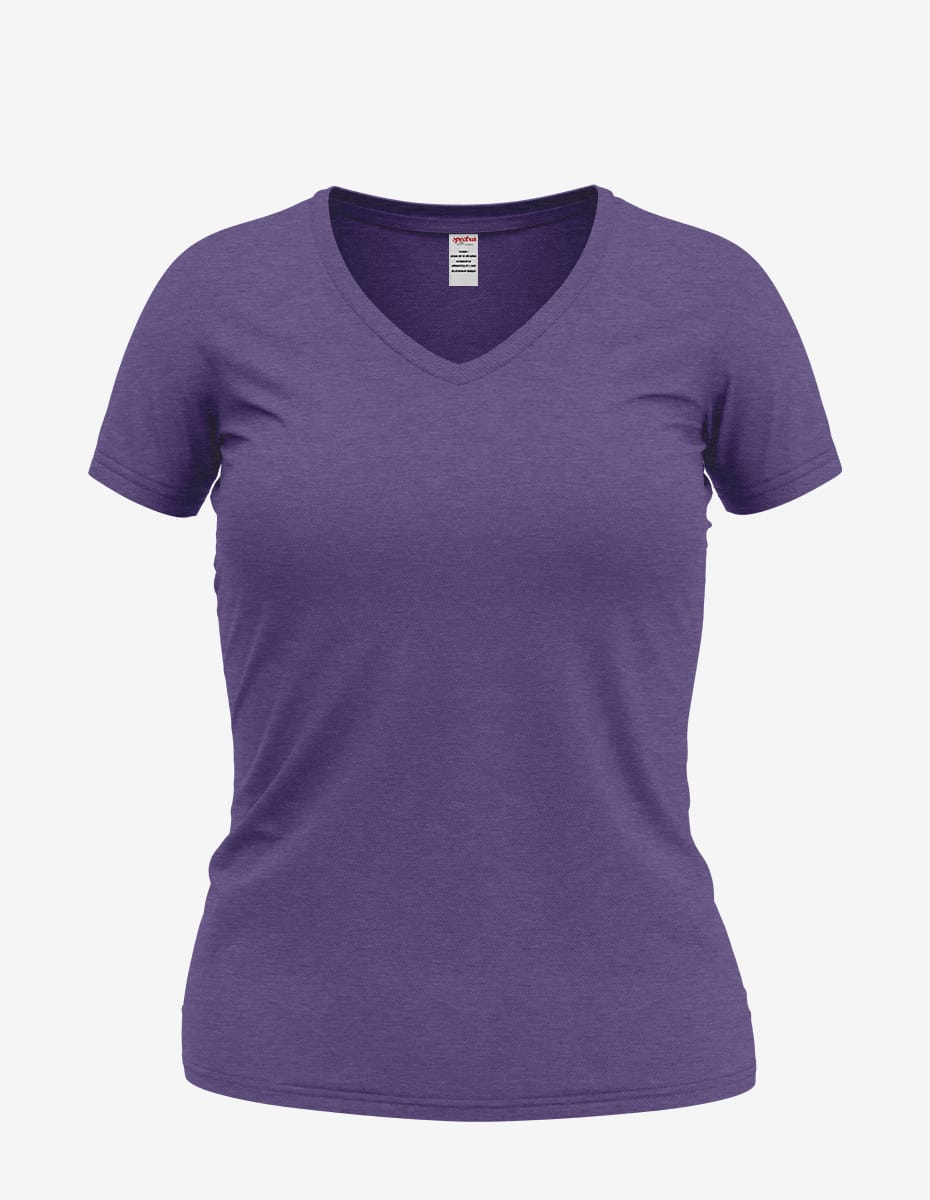 Wonder V-Neck Tee – Women's Soft Cotton Short Sleeve Top