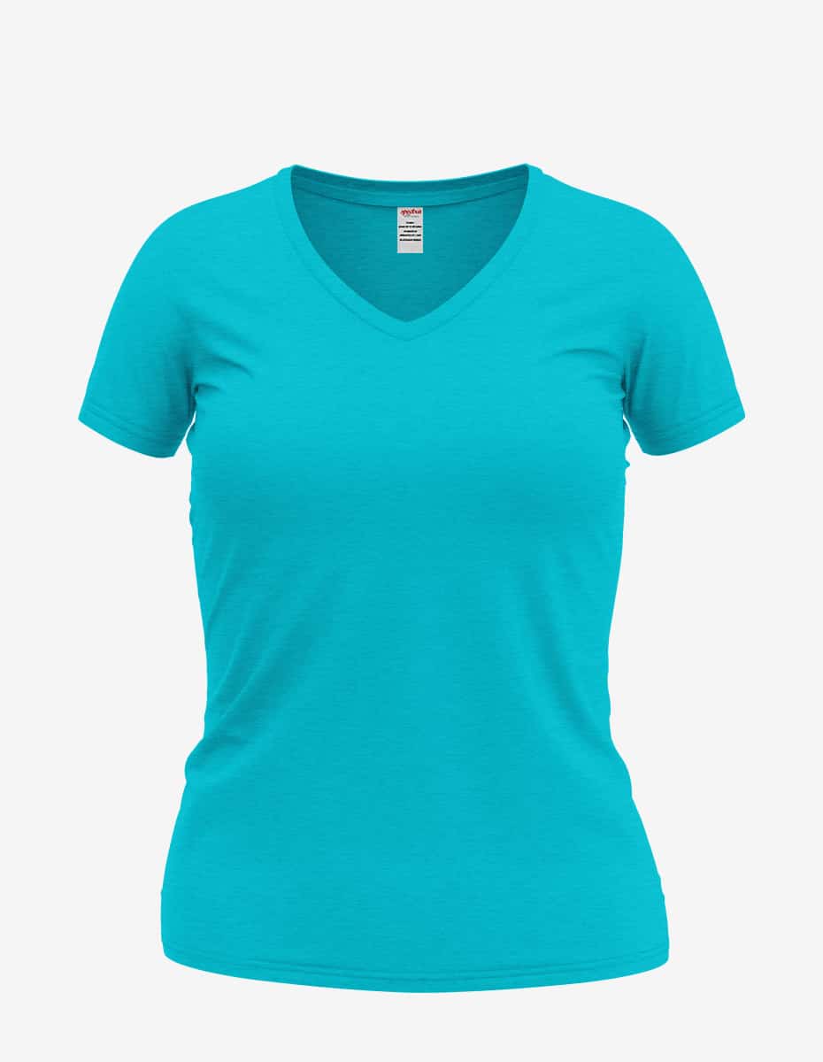 Wonder V-Neck Tee – Women's Soft Cotton Short Sleeve Top